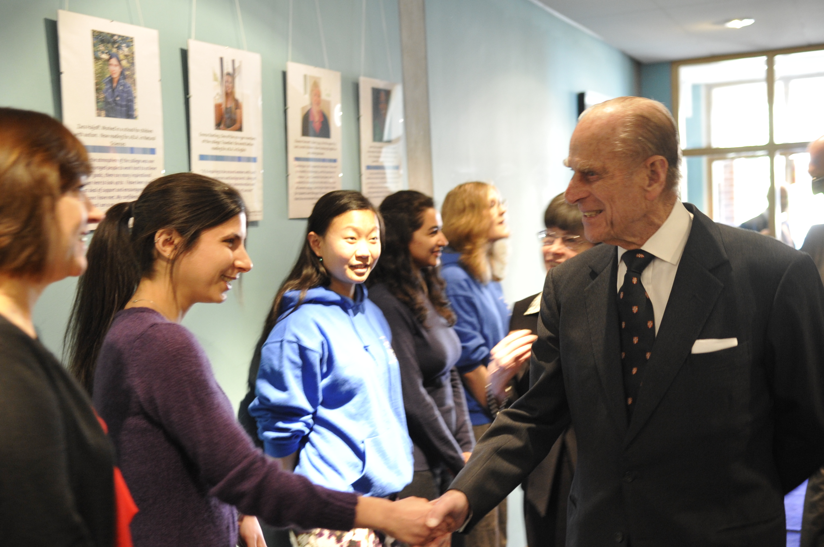 Prince Philip visit to the College in 2011