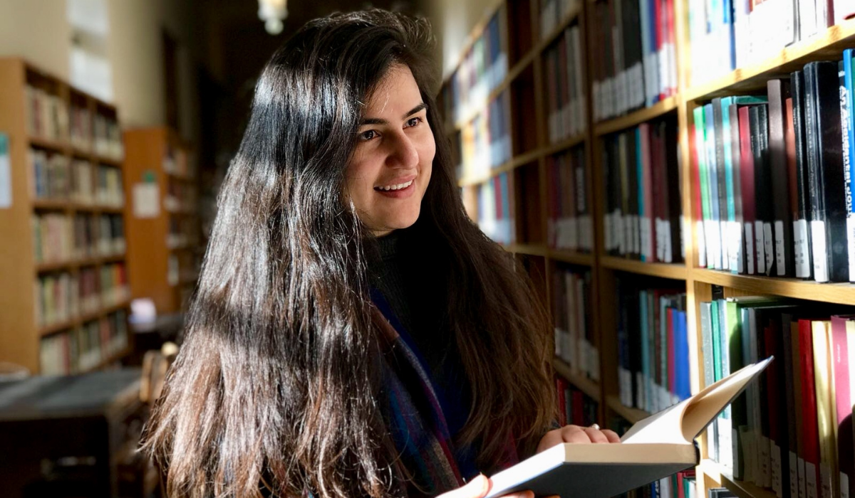 Rabia Nasimi at the University Library