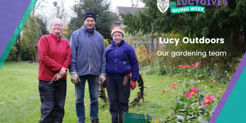 Lucy's gardening team