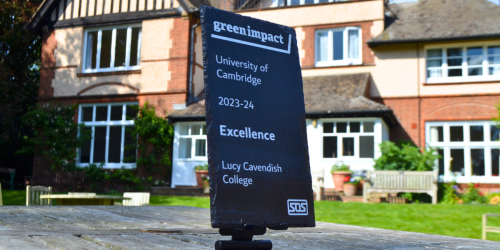 Excellence award plaque on table in strathaird lawn