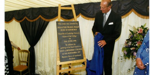 Prince Philip at the Lucy Cavendish Colege Royal Charter ceremony
